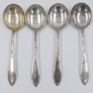 Silverplated Soup Spoons Stratford Plate Sectional